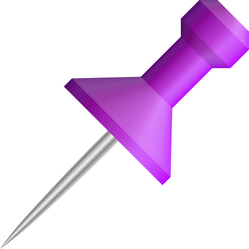 Realistic push pin
