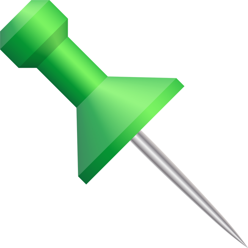 Realistic push pin